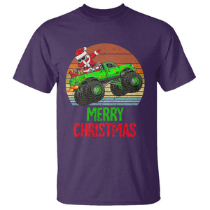 Merry Christmas Santa Monster Truck Dabbing T Shirt TS09 Purple Printyourwear