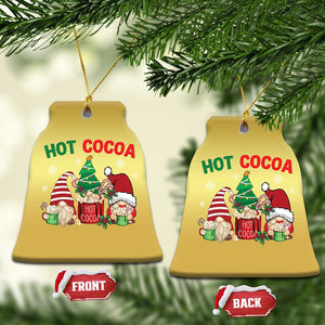 Hot Cocoa Gnomes Drink Hot Chocolate Watch Christmas Movies Christmas Ornament TS09 Bell Flake Gold Print Your Wear