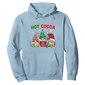 Hot Cocoa Gnomes Drink Hot Chocolate Watch Christmas Movies Hoodie TS09 Light Blue Print Your Wear