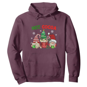 Hot Cocoa Gnomes Drink Hot Chocolate Watch Christmas Movies Hoodie TS09 Maroon Print Your Wear