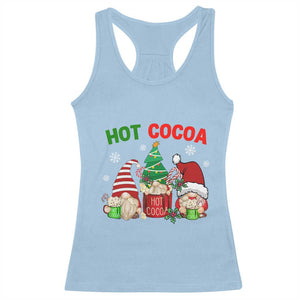 Hot Cocoa Gnomes Drink Hot Chocolate Watch Christmas Movies Racerback Tank Top TS09 Light Blue Print Your Wear