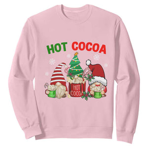 Hot Cocoa Gnomes Drink Hot Chocolate Watch Christmas Movies Sweatshirt TS09 Light Pink Print Your Wear