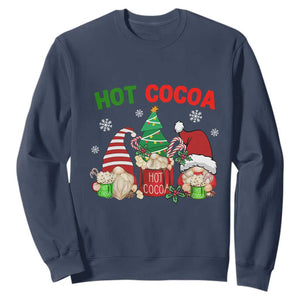 Hot Cocoa Gnomes Drink Hot Chocolate Watch Christmas Movies Sweatshirt TS09 Navy Print Your Wear