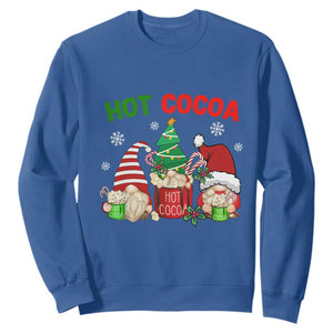 Hot Cocoa Gnomes Drink Hot Chocolate Watch Christmas Movies Sweatshirt TS09 Royal Blue Print Your Wear