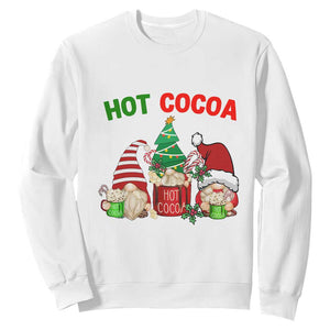 Hot Cocoa Gnomes Drink Hot Chocolate Watch Christmas Movies Sweatshirt TS09 White Print Your Wear