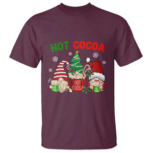 Hot Cocoa Gnomes Drink Hot Chocolate Watch Christmas Movies T Shirt TS09 Maroon Print Your Wear