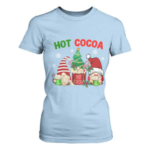 Hot Cocoa Gnomes Drink Hot Chocolate Watch Christmas Movies T Shirt For Women TS09 Light Blue Print Your Wear