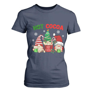 Hot Cocoa Gnomes Drink Hot Chocolate Watch Christmas Movies T Shirt For Women TS09 Navy Print Your Wear