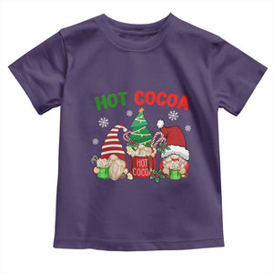 Hot Cocoa Gnomes Drink Hot Chocolate Watch Christmas Movies Toddler T Shirt TS09 Purple Print Your Wear