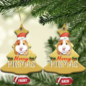 Merry Pigmas Christmas Cute Guinea Pig Christmas Ornament TS09 Christmas Tree Gold Print Your Wear