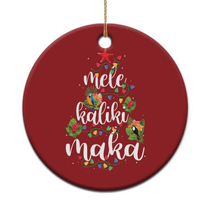 Mele Kalikimaka Hawaiian Xmas Tree Christmas Ornament TS09 Print Your Wear