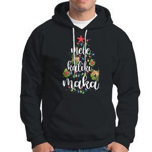 Mele Kalikimaka Hawaiian Christmas Tree Hoodie TS09 Black Printyourwear