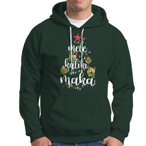 Mele Kalikimaka Hawaiian Christmas Tree Hoodie TS09 Dark Forest Green Printyourwear