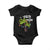 Christmas In Hawaii Baby Onesie Deck the Palms Xmas Tree TS09 Black Print Your Wear