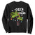 Christmas In Hawaii Sweatshirt Deck the Palms Xmas Tree TS09 Black Print Your Wear