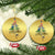 Xmas Fishing Christmas Ornament Colorful Fish Aquatic Christmas Tree Fisherman TS09 Circle Gold Print Your Wear