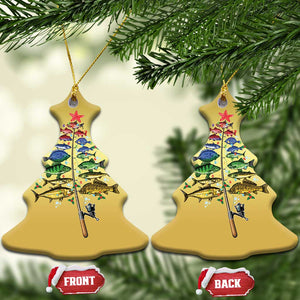 Xmas Fishing Christmas Ornament Colorful Fish Aquatic Christmas Tree Fisherman TS09 Christmas Tree Gold Print Your Wear