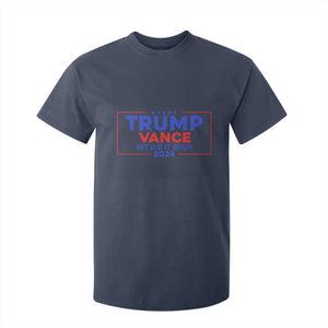 Trump Vance 2024 T Shirt For Kid We Did It Bruh We Won TS09 Navy Print Your Wear