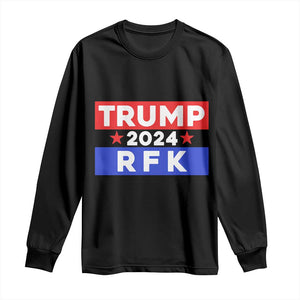 Trump RFK 2024 Long Sleeve Shirt Kennedy Trump Won US President 2024 TS09 Black Print Your Wear