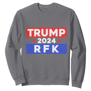 Trump RFK 2024 Sweatshirt Kennedy Trump Won US President 2024 TS09 Charcoal Print Your Wear