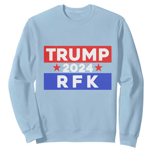 Trump RFK 2024 Sweatshirt Kennedy Trump Won US President 2024 TS09 Light Blue Print Your Wear