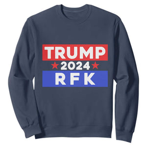 Trump RFK 2024 Sweatshirt Kennedy Trump Won US President 2024 TS09 Navy Print Your Wear