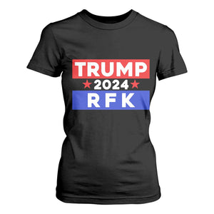 Trump RFK 2024 T Shirt For Women Kennedy Trump Won US President 2024 TS09 Black Print Your Wear