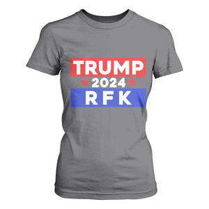 Trump RFK 2024 T Shirt For Women Kennedy Trump Won US President 2024 TS09 Charcoal Print Your Wear