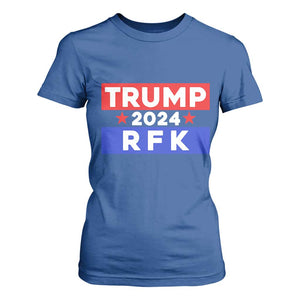 Trump RFK 2024 T Shirt For Women Kennedy Trump Won US President 2024 TS09 Royal Blue Print Your Wear