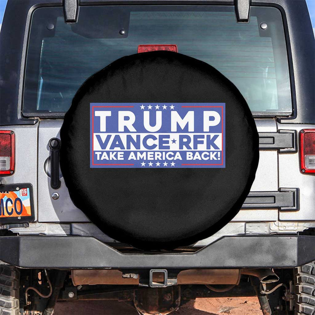 Trump Vance RFK 2024 Spare Tire Cover Trump Won Kennedy Take America Back TS09 No hole Black Print Your Wear