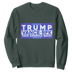 Trump Vance RFK 2024 Sweatshirt Trump Won Kennedy Take America Back TS09 Dark Forest Green Print Your Wear