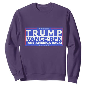 Trump Vance RFK 2024 Sweatshirt Trump Won Kennedy Take America Back TS09 Purple Print Your Wear