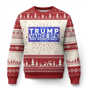 Trump Vance RFK 2024 Ugly Christmas Sweater Trump Won Kennedy Take America Back TS09 Red Print Your Wear