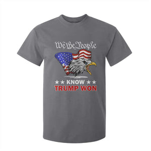 We The People Know Trump Won 2024 T Shirt For Kid TS09 Charcoal Print Your Wear