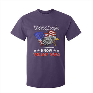 We The People Know Trump Won 2024 T Shirt For Kid TS09 Purple Print Your Wear