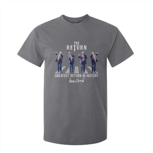 Trump Won 2024 T Shirt For Kid The Return Trump Funny Dancing TS09 Charcoal Print Your Wear