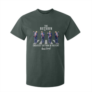 Trump Won 2024 T Shirt For Kid The Return Trump Funny Dancing TS09 Dark Forest Green Print Your Wear