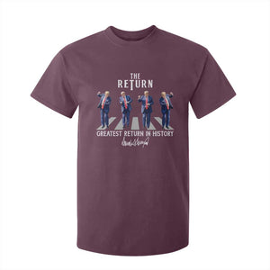 Trump Won 2024 T Shirt For Kid The Return Trump Funny Dancing TS09 Maroon Print Your Wear