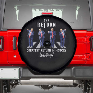 Trump Won 2024 Spare Tire Cover The Return Trump Funny Dancing TS09 Black Print Your Wear