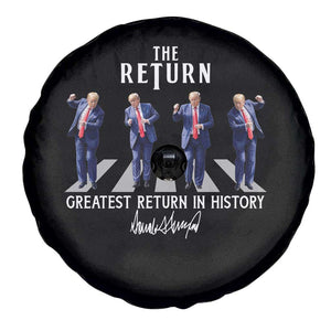 Trump Won 2024 Spare Tire Cover The Return Trump Funny Dancing TS09 Print Your Wear