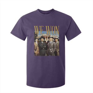 Trump Won 2024 T Shirt For Kid We Won Trump Team Cowboy TS09 Purple Print Your Wear