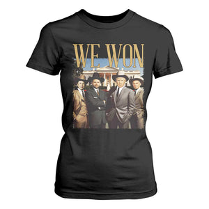 Trump Won 2024 T Shirt For Women We Won Trump Team Cowboy TS09 Black Print Your Wear