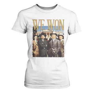 Trump Won 2024 T Shirt For Women We Won Trump Team Cowboy TS09 White Print Your Wear