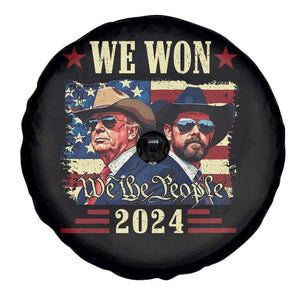 Trump Vance Cowboy We Won 2024 Spare Tire Cover TS09 Print Your Wear