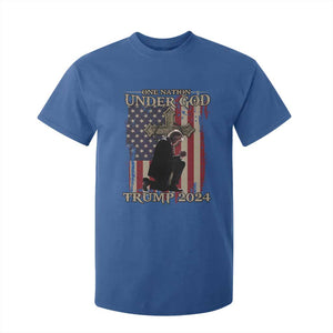 Trump Won 2024 T Shirt For Kid One Nation Under God TS09 Royal Blue Print Your Wear