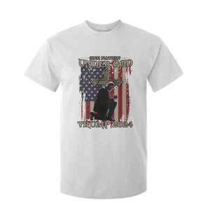 Trump Won 2024 T Shirt For Kid One Nation Under God TS09 White Print Your Wear