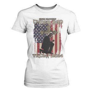 Trump Won 2024 T Shirt For Women One Nation Under God TS09 White Print Your Wear