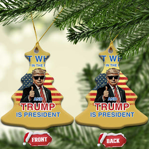 Trump 2024 Christmas Ornament I Love It When I Wake Up In The Morning And Trump Is President TS09 Christmas Tree Gold Print Your Wear