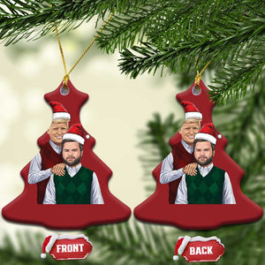 Funny Christmas Trump Vance 2024 Christmas Ornament Brothers Parody Bros TS09 Christmas Tree Red Print Your Wear