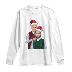 Funny Christmas Trump Vance 2024 Long Sleeve Shirt Brothers Parody Bros TS09 White Print Your Wear